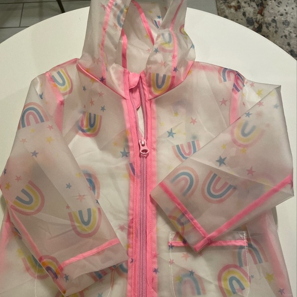 Other - Rainbow vinyl rain coat 18M